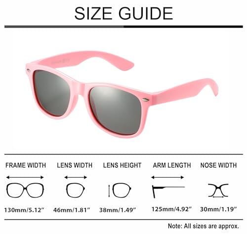 Kids Flexible Sunglasses Polarized Silicone Sun Shades Eye Glasses UV400 Protection For Boys & Girls Age 3-10 Unisex3