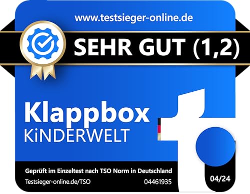 KiNDERWELT 45 Liter stabile Faltbox Klappbox Kunststoff bis 50 kg Gummi Handgriffe