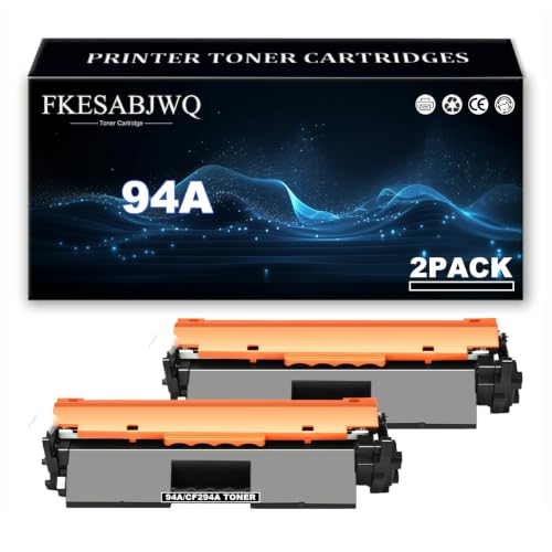 Pack de 2 toners CF294A noirs compatibles avec imprimantes HP LaserJet Pro M148dw et M118dw