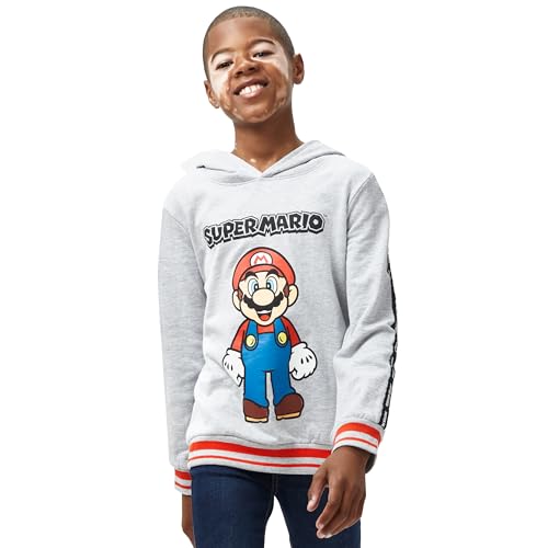 Super Mario Hoodie | Mario Boys Pullover Hoodie | Boys Hooded Top| Sizes 3T To 12 | Official Mario Merchandise2