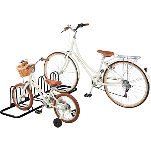 Image of Retrospec Stash Rack 2, 4 & 5 Bike Floor Stand Bicycle Storage Organizer for Mountain Bike, Road Bike, Weather Resistant Fine Powder Steel Coating Fits Wheels up to 3 inch | for Mountain Bike, Road Bike, Weather Resistant, Fits Wheels up to 3 inch