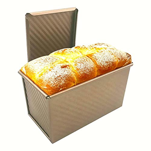 VUXYMCY Moule à pain avec couvercle pour pain grillé avec couvercle Cover