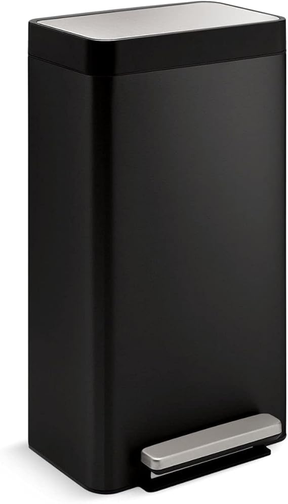 KOHLER K20941BST Kitchen Trash Can, 8 Gallon Trash Can