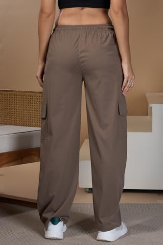 Image of CUPID Women Smart Slim Fit Easy Wash Cotton Cargo Pants