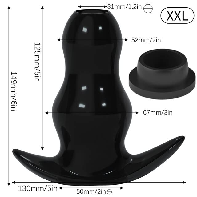 Plug Anale 5 tailles plug anal creux bouchon de prostate souple masseur  godemichet anal jouets sexuels dilatateur anal produits de sexe (taille  noire XXL) : Amazon.fr: Hygine et Sant