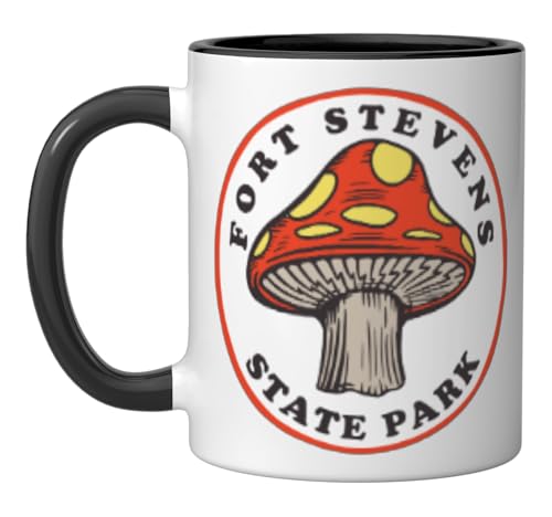 Fort Stevens State Park Oregon OR Mushroom Vacation Ceramic Mug,