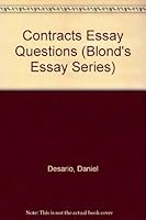 Blond's Contracts Essay Questions: Essay Questions 0945819226 Book Cover