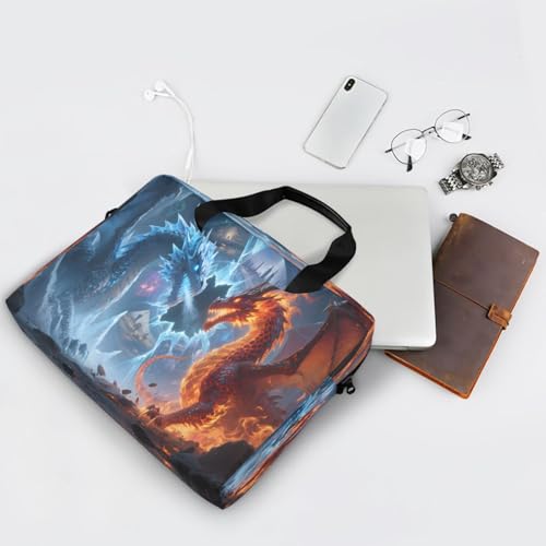 Maletín para portátil con diseño doble dragón ALAZA miniatura 7