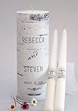 Birch Wood Wedding Unity Candles