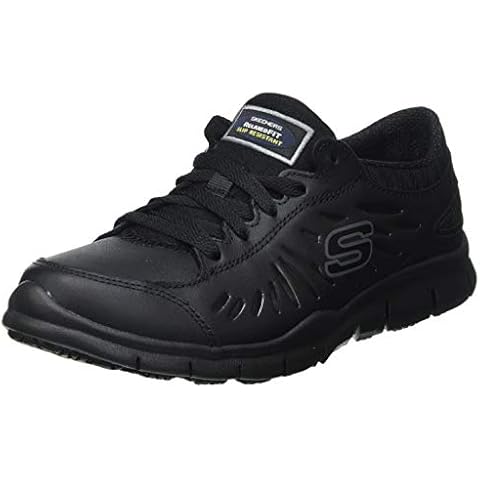 Skechers Women's Eldred Safety Shoes, Black Blk, 6 UK Cover