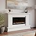 Modern Ember Patton White Mantel Package 64