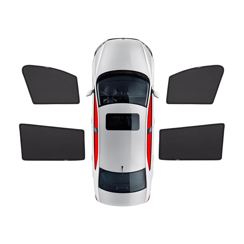 Ctpyoks Car Window Shades for Audi A6L C7 2012-2018, Magnetic Sunshade Rear Side Protection Privacy Cover Breathable UV Mosquito Heat Insulation Cooling Car Accessories,Side Window 4PCS