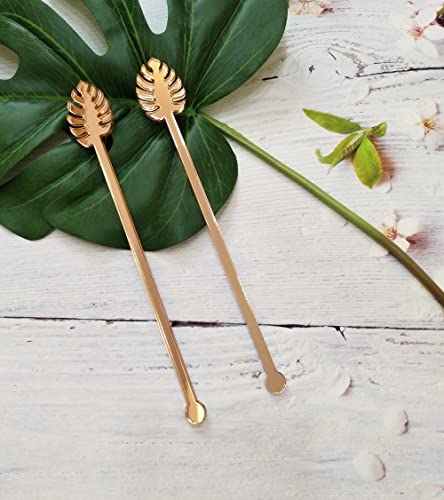 Monstera Leaf Acrylic Stirrers