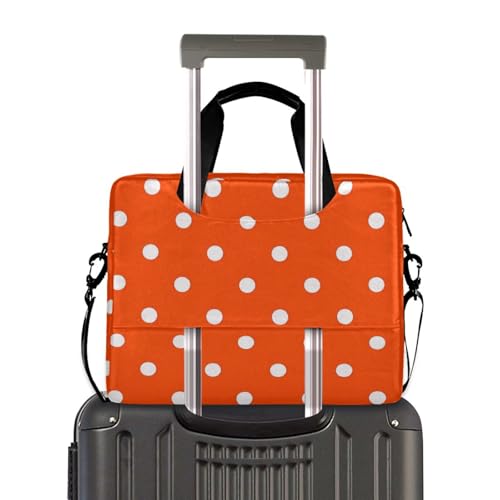 Bolsa para laptop portátil con asa y correa 15.6" naranja miniatura 4