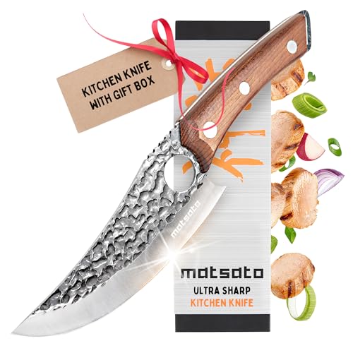 Matsato Chef Knife - Perfect Kitchen Knive for Cooking, Chopping. Japanese Steel Knife for...