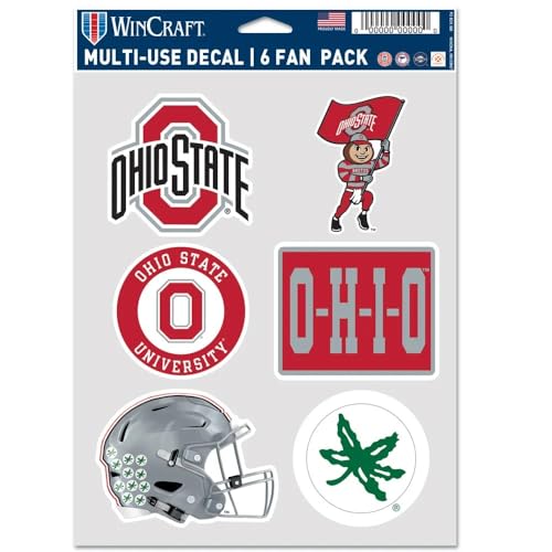 Ohio State Buckeyes WinCraft lot de 6 goodies de football américain pour collectionneur NCAA