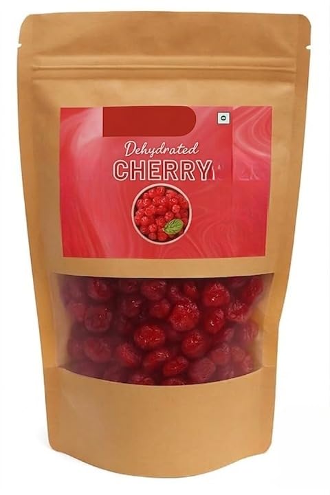 Dried Red cherry 100gm | Dehydrated Dry Fruit, Rich in Calcium, Vitamin K, Protein, Antioxidants, Without Sugar 100% Natural.