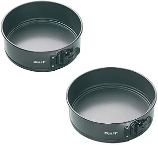 MasterClass Non-Stick Cake Tin for Baking, Spring Form Loose Base, Round 23cm (9"), Sleeved