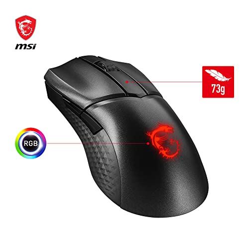 MSI CLUTCH GM31 LIGHTWEIGHT WIRELESS Jouer Droitier RF sans fil Optique 12000 DPI Neuf - vue 6