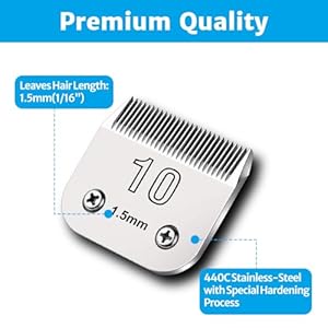 Size-10-Clipper-Blade-Dog-Grooming-Fits-for-Most-Andis-dog-clippers-Wahl-KM-Series-and-Oster-A5-15mm-116-inch-Length - Cucciolini Doodles Size-10-Clipper-Blade-Dog-Grooming-Fits-for-Most-Andis-dog-clippers-Wahl-KM-Series-and-Oster-A5-15mm-116-inch-Length