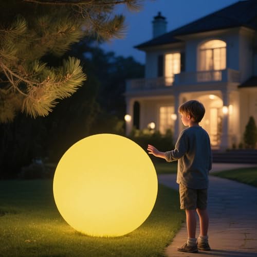 LED Glowing Globe Light with Remote Waterproof RGB