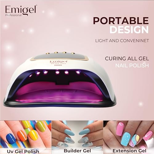 Emigel Professional Nail UV Lamp 300W | Nail UV Lamp | Professional Nail Lamp for UV Gel | Nail Gel Curing Light With 4 Month Warranty. - Image 5