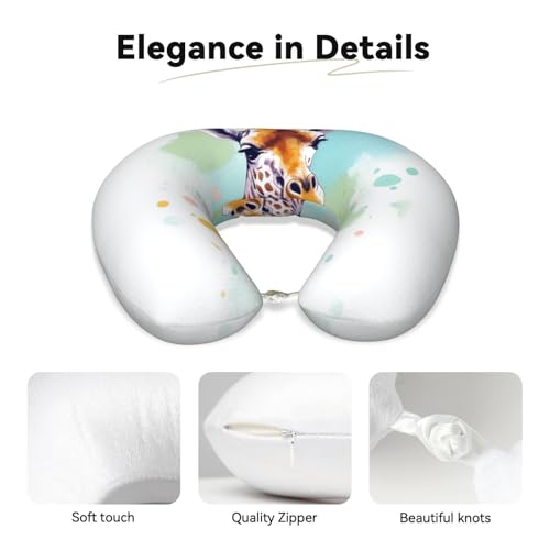 Almohada de espuma viscoelástica cómoda para cuello viaje miniatura 3