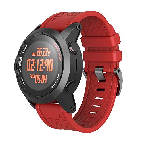 NotoCity Correa Compatible con Fenix 2 Pulsera de Silicona 26 mm Ancho Correa de Repuesto para Fenix 2 SmartWatch