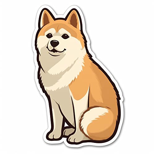 Image of Yoonek Graphics Shiba Inu Dog Vinyl Decal Sticker for Car, Laptop, Tumbler, More. #001660