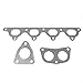 DNA Motoring GKTSET-HA90 Aluminum Exhaust Manifold Header Gasket Set Replacement