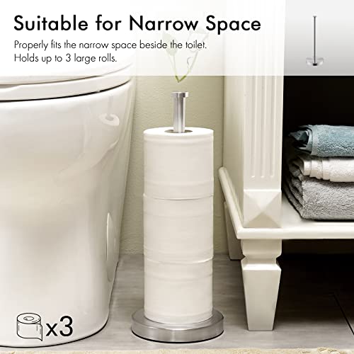 Kes Toilet Paper Storage Stand, Freestanding Bathroom Toilet Paper Holder Storage For 3 Rolls Toiler Roll Storage Stainless Steel Brushed Nickel, Bps201S39-2 #TOP4