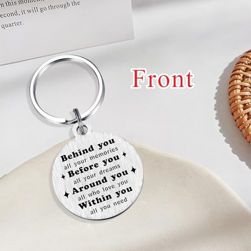 Image of Alotozo Norse Viking Keychain for Men Women - Compass, Tree of Life, Wolf, Odin, Ravens Mythology Gift for Birthday Christmas