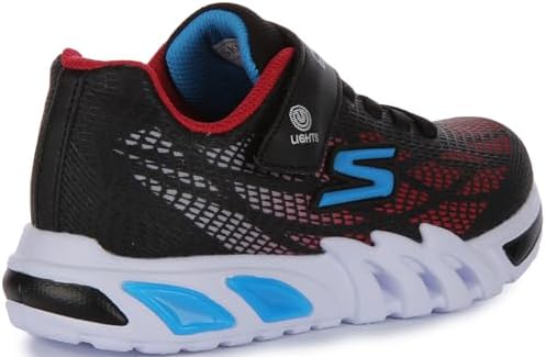 Skechers Kids Boys Thermo-Flash - Heat-Flux Sneaker, Black/Red, 2.5 Little Kid | Image 2