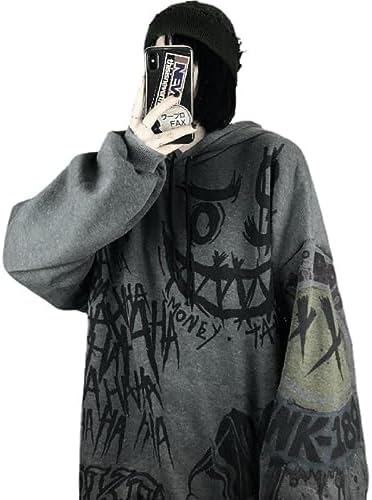 Aybl Oversized Hoodie Zwart Wdhybwcx Grunge Skeleton Hoodie Emo