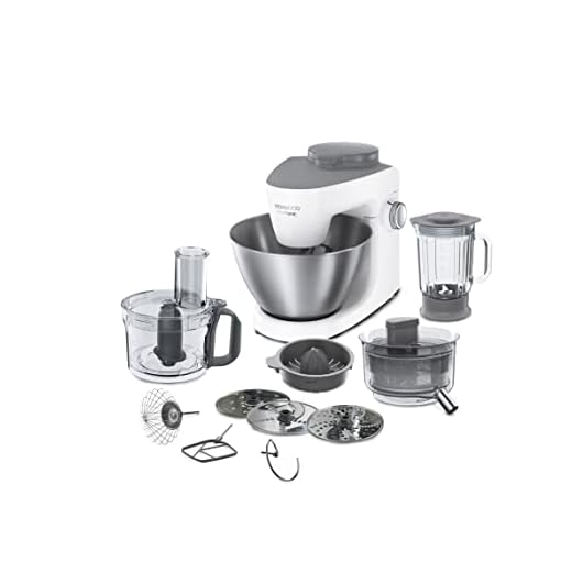 Kenwood KHH322WH 1000W 4.3L Color blanco - Robot de cocina (4,3 L, Color blanco, Metal, De plástico, 1000 W, 247 mm)