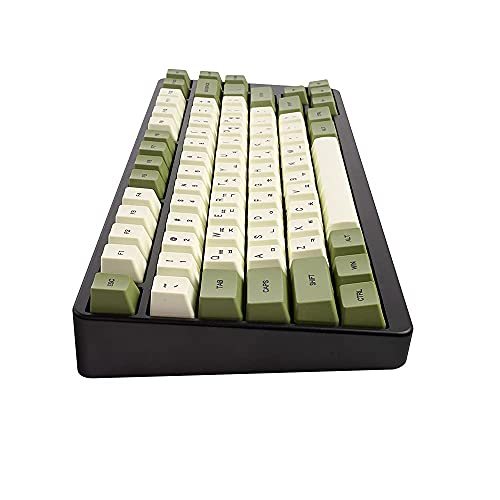 Idobao Matcha Keycaps Green Pbt Keycaps Dye Sublimation Oem Profile Full Layout 128 Keys For Cherry Gateron Kailh Switches Suits Gh61/Rk61/Akko Mechanical Keyboard English Korean Russian(English) #TOP4