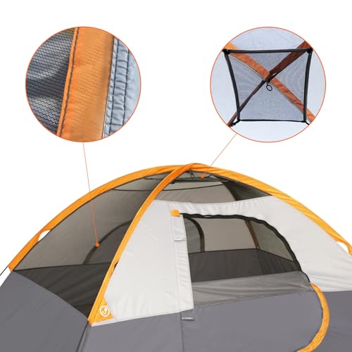 Amazon Basics Dome Camping Tent with Rainfly and Carry Bag, 3-Season Easy Set-Up Tent, 6 Person - Image 5