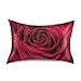 426 Poszewka na poduszkę z czerwonymi płatkami róży, dekoracja na walentynki poszewka na poduszkę spersonalizowana poszewka na poduszkę do wnętrz poszewka na poduszkę dla najlepszego przyjaciela, córki, chłopców, 40 x 60 cm