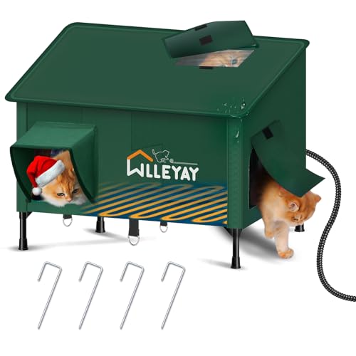 Extra Large Size Heated Cat House for Outside
