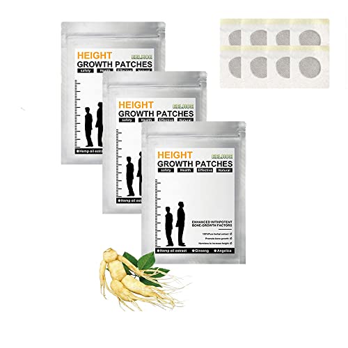 XFHRJYR Heightenup Acupunture Slimulating Foot Patch, Height Increase Foot Patch, Bone Growth Foot Sticker Height Growth Patches Height-Increasing Foot Patch Grow Taller for Adult and Teens (24PCS) Cover