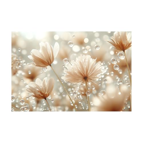 Tableau mural pissenlits pour habiller un grand mur blanc vide