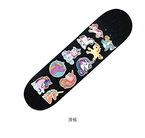 CHNLML Cool Sticker 50pcs Random Music Film Vinyl Skateboard Guitar Travel Case Sticker Door Laptop Luggage Car Bike Bicycle Stickers(Not Random) (Cute Unicorn) - Thumbnail 5