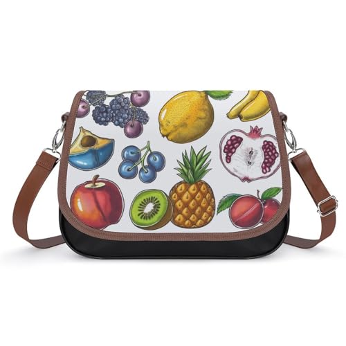 Sac à main pour femmes en cuir avec un design de fruits unique