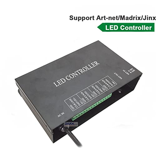 Controlador Artnet H802RA de 4 puertos para control de 4096 píxeles LED WS2811 y WS2801 6