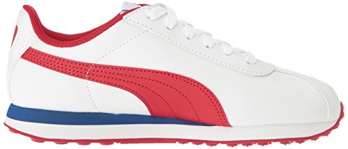 Image of PUMA Unisex-Child Turin II Slip on Sneaker, White-Barbados, 4.5 M US Big Kid
