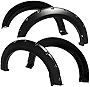 Tyger Auto TG-FF8F4168 for 2015-2017 Ford F150 | Paintable Smooth Matte Black Pocket Bolt-Riveted Style Fender Flare Set, 4 Piece | Incompatible with Technology Package 68T incl. Lane-Keeping sensors