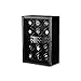 Alta Qualità Scatole Carica Orologi Automatica, Grande Vetrina Finestra E Luce A Led, Silenzioso Watch Winder Box (dimensioni : 12 watch)