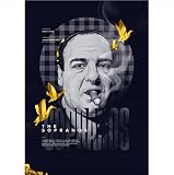 Poster Affiche Classique Tv Les Sopranos Gangster Mafia Toile Peinture Vintage Affiche Mur Art Décor À La Maison 50*70 Cm Sans Cadre