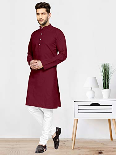 Image of Mens Casual Kurta Payjama Set Cotton