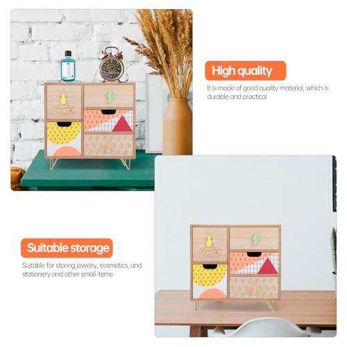 Rangement maison compact avec meuble à tiroirs et boîte à bijoux - 7